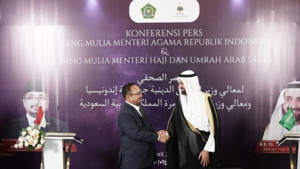 Bertemu Satu Setengah Jam Menag Yaqut dan Menhaj Tawfiq Bahas Kemudahan Layanan Bagi Jemaah Haji Indonesia