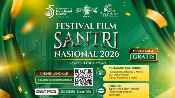 Festival Film Santri Nasional 2026 Buka Ruang Kreativitas Jelang Muktamar NU