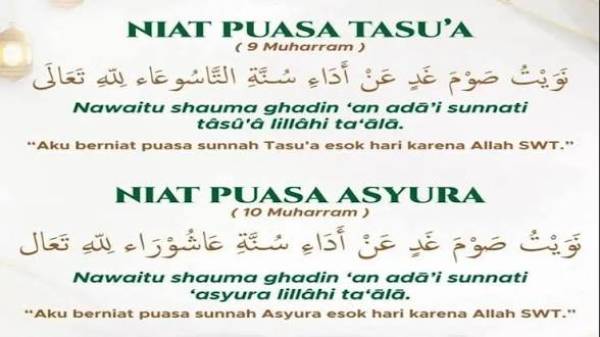 Niat Puasa Tasua dan Asyura 1448 H Lengkap Arab, Latin, dan Artinya, Simak Tata Cara serta Waktu Membacanya