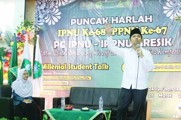 Harlah IPNU dan IPPNU Gresik, Emil Ajak Generasi Milenial Kreatif dan Inovatif