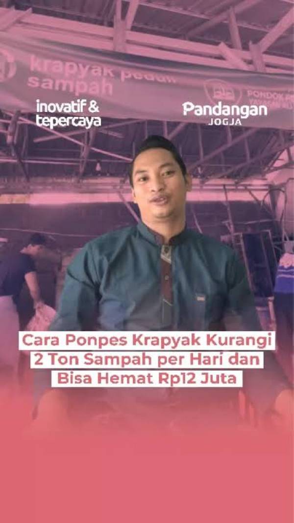 Dari 2 Ton Jadi 100 Kg, Begini Cara Pesantren Ali Maksum Krapyak Atasi Sampah