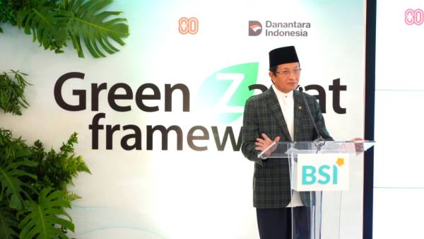 Menag Ajak 72 Juta Santri Berzakat Lewat Green Zakat Framework BSI