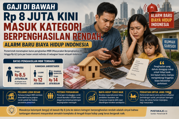 Gaji di Bawah Rp 8 Juta Kini Masuk Kategori Berpenghasilan Rendah, Alarm Baru Biaya Hidup Indonesia