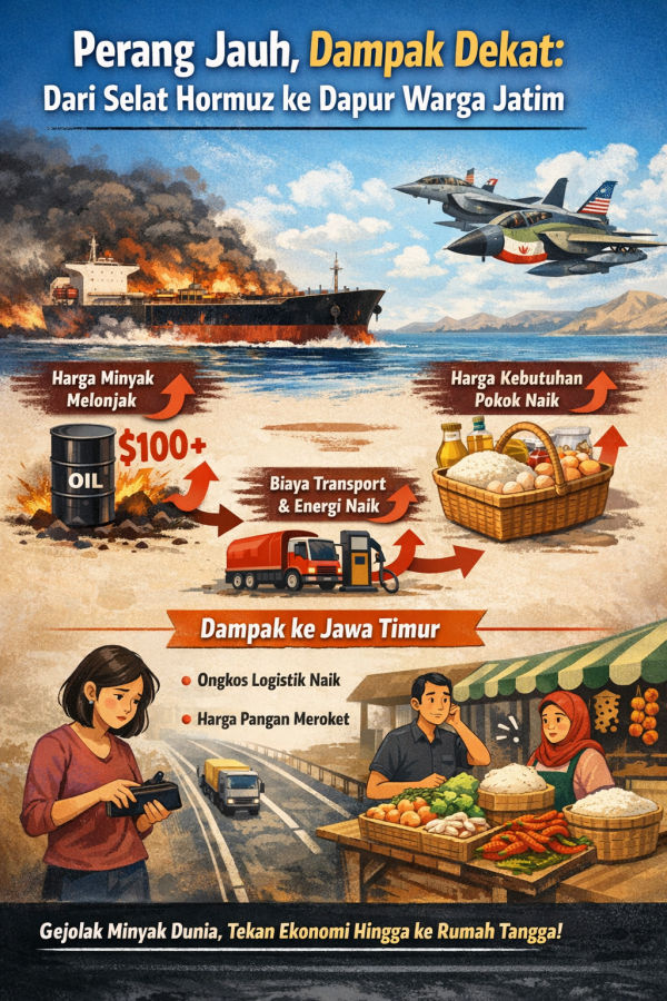 Perang Jauh, Dampak Dekat: Dari Selat Hormuz ke Dapur Warga Jatim