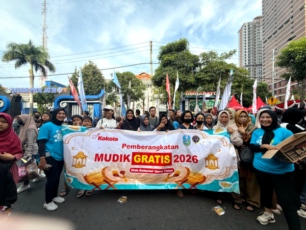 Kokola Konsisten Dampingi Mudik Gratis Jatim, 4.000 Pemudik Ikut Rasakan “Happylicious”