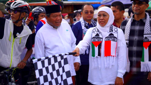 Gowes 1000 KM, Pesepeda Jawa Timur Bawa Misi Cinta untuk Palestina