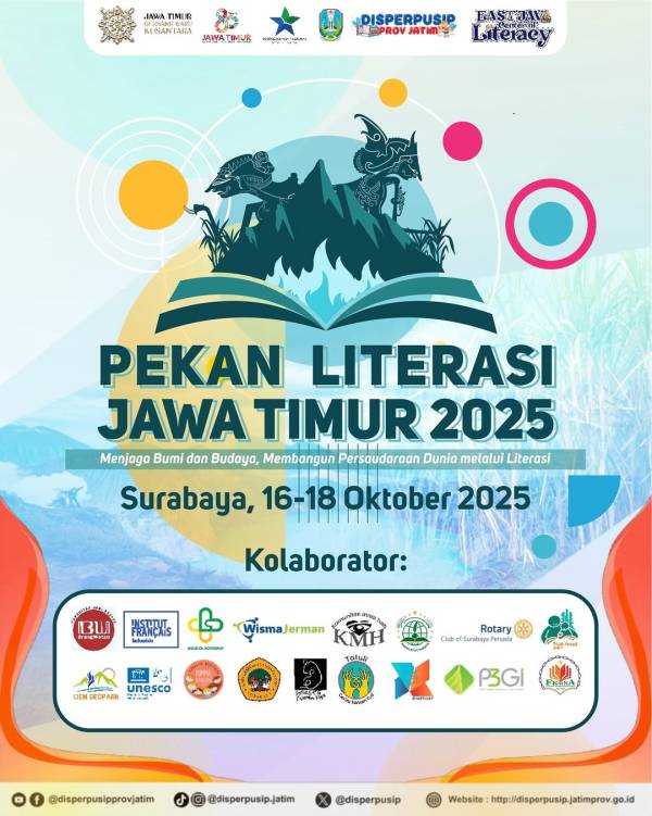 Pekan Literasi Jawa Timur 2025 Hadir! Jelajahi Bumi, Budaya, dan Cerita di Disperpusip Jatim!