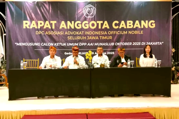 AAI Jatim Solid Dukung Tjandra Sridjaja, Dorong Rekonsiliasi Nasional Advokat