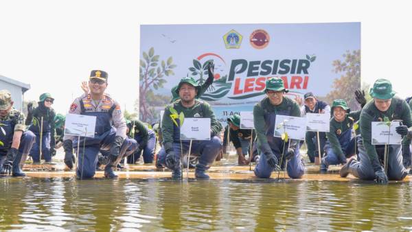 10.000 Mangrove Ditanam di Sidayu, Gresik Perkuat Perlindungan Pesisir