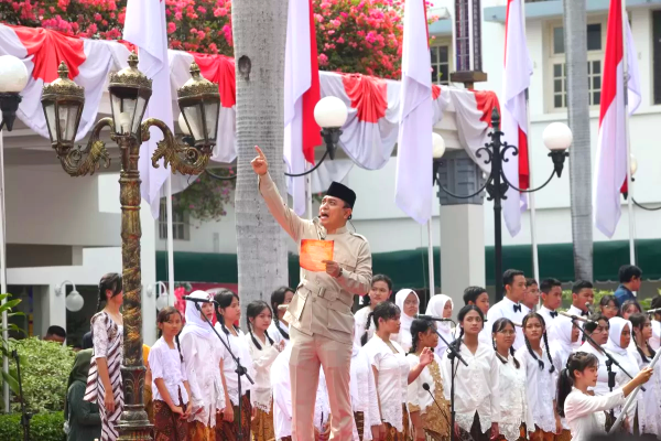 Teatrikal Perobekan Bendera di Hotel Majapahit Kembali Digelar, Arek-Arek Suroboyo Angkat Semangat 1945