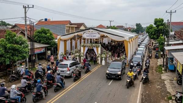 Dishub Surabaya Tegaskan Tenda Hajatan Tidak Boleh Menutup Akses Jalan Secara Penuh