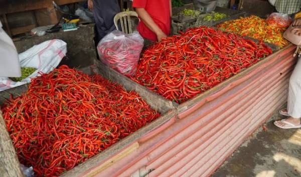Harga Pangan di Jatim Melonjak, Cabai Rawit Merah Tembus Rp85.950 per Kg