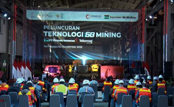 Jokowi Luncurkan 5G Mining Pertama di Asia Tenggara
