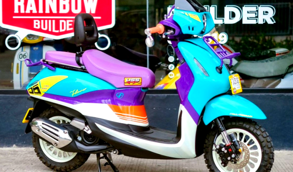 Grand Filano Hybrid Disulap Jadi Motor Rally Jalanan, Tampil Nyentrik dan Siap Taklukkan Kota