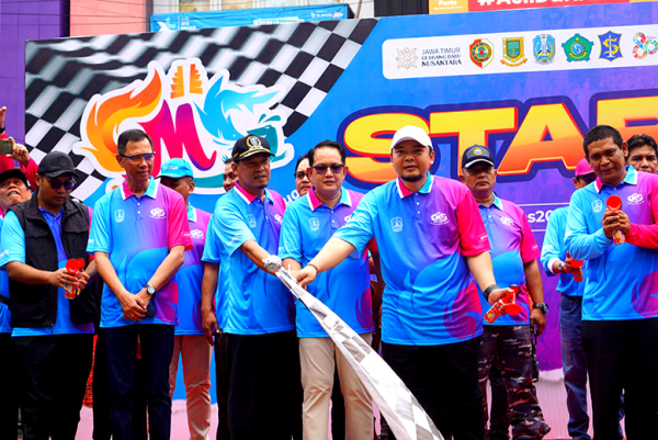 GMS 2025 Dilepas, Ribuan Peserta Antusias Menyusuri Rute Mojokerto–Surabaya