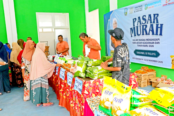 Bakorwil III Malang dan Pemkot Surabaya Gelar Pasar Murah, Tekan Inflasi Akhir Tahun