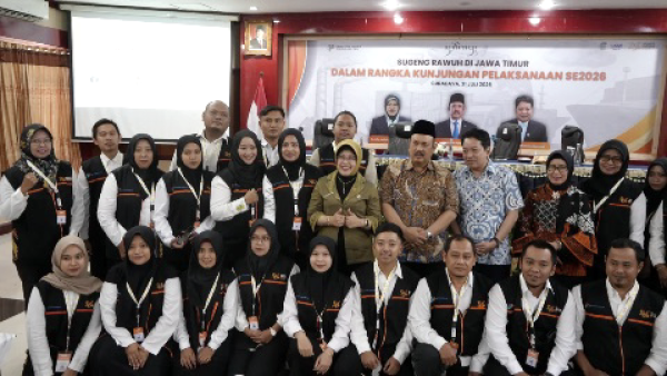 Kunjungan Menteri Bappenas Iringi Progres Pendataan SE2026 di Jatim