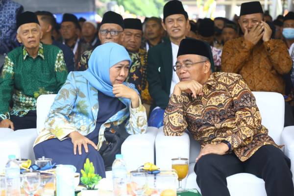 Sukadiono Terpilih Sebagai Ketua PW Muhammadiyah Jatim,   Khofifah Ucapkan Selamat