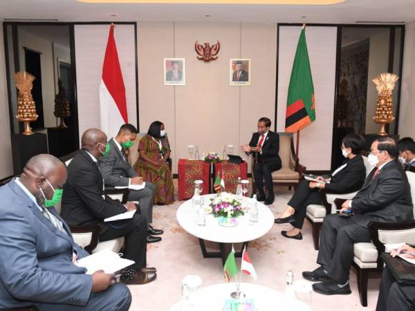 Bertemu Wakil Presiden Zambia Mutale Nalumango, Presiden Jokowi Bahas Penguatan Kerja Sama Ekonomi