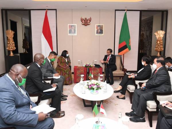 Bertemu Wakil Presiden Zambia Mutale Nalumango, Presiden Jokowi Bahas Penguatan Kerja Sama Ekonomi