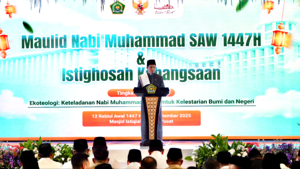 Maulid Nabi, Menag Kenalkan Ekoteologi di Hadapan Presiden & Wapres