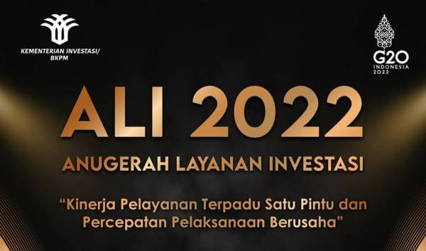 Ini Daftar Lembaga dan Pemda yang Dapat Anugerah Layanan Investasi 2022
