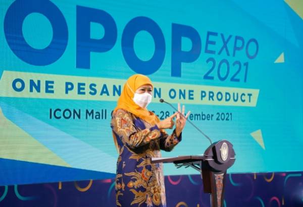 Tutup OPOP Expo 2021, Gubernur Khofifah Harap Transformasi Digital OPOP Terus Dikembangkan