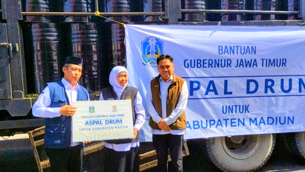 Kabupaten Madiun Terima 250 Drum Aspal, DPUPR Prioritaskan Jalur Mudik Lebaran