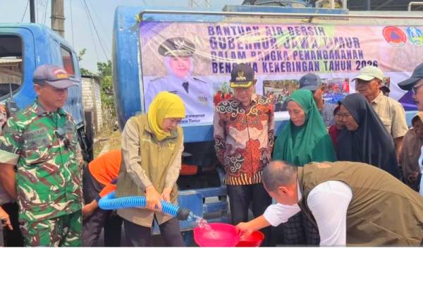 Tangulangi Kekeringan di Lamongan, Khofifah Dorong Pengeboran Sumur dan Eksplorasi Sumber Air
