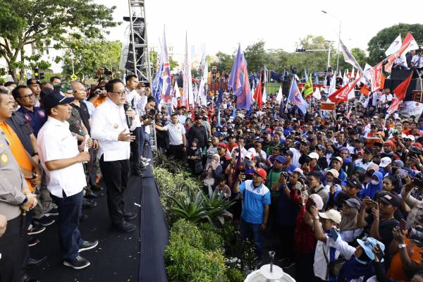 May Day 2024 di Jatim, 20 Ribu Buruh Kepung Kantor Gubernur Jatim