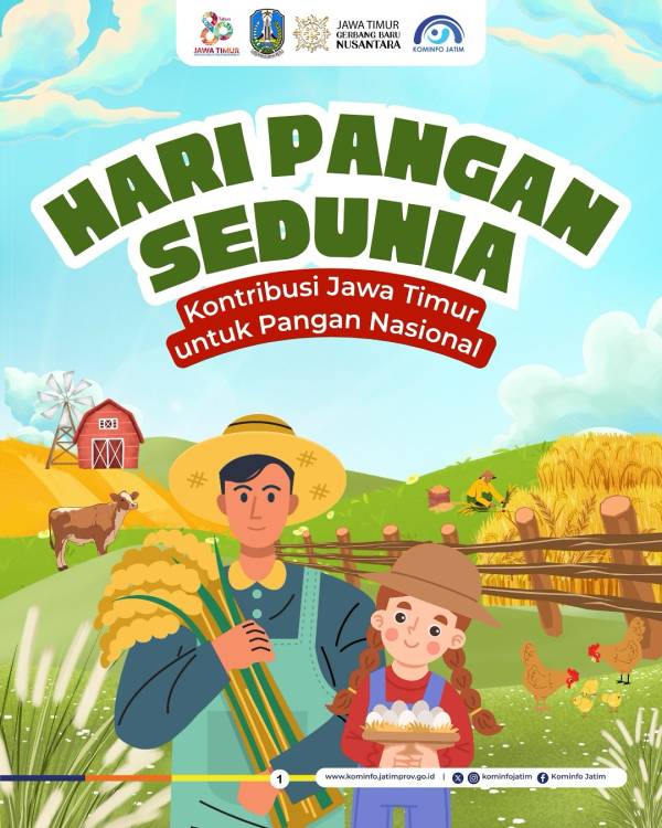 Hari Pangan Sedunia 2025: Jawa Timur Tegaskan Peran Sebagai Lumbung Pangan Nasional, Dunia Akui Ketahanan Pangan Jatim!