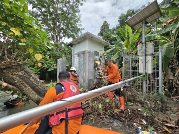 BPBD Jatim Gercep Perbaiki EWS Banjir Rusak di Jombang