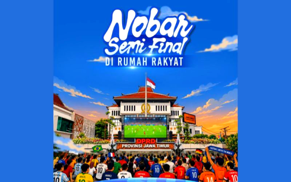 Nobar Semifinal Piala Dunia di DPRD Jatim Hadirkan Uston Nawawi