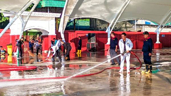 Madiun Kerja Bakti assal, Wujudkan Kota Sehat Dunia Mulai dari Trotoar
