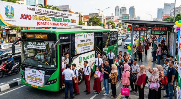 Ayo Numpak Rek! Pemprov Gratiskan Trans Jatim Sehari Penuh di Hari Jadi ke-81