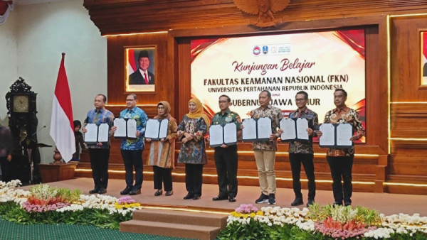 Sinergi Strategis Pemprov Jatim dan Unhan RI Perkokoh Kedaulatan Pangan hingga Mitigasi Bencana