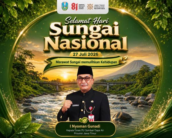 Pemprov Jatim Perkuat Gerakan Kolaboratif Jaga Sungai di Hari Sungai Nasional