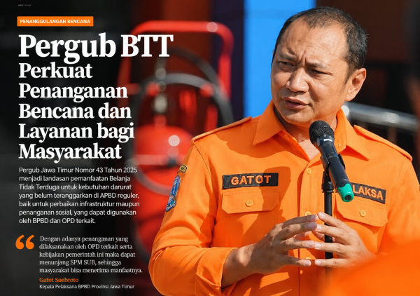 Pergub BTT Perkuat Penanganan Bencana dan Layanan bagi Masyarakat