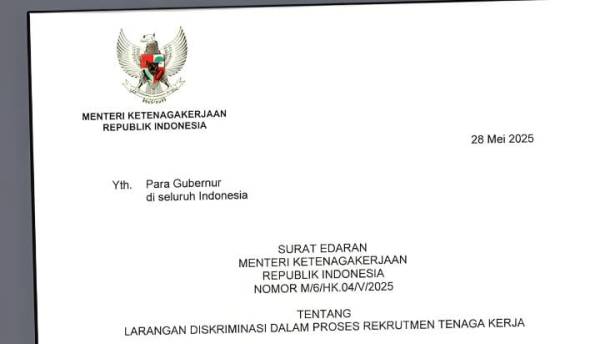 Kemnaker Larang Diskriminasi Usia, Disnakertrans Jatim Imbau Pelaporan Aktif dari Korban