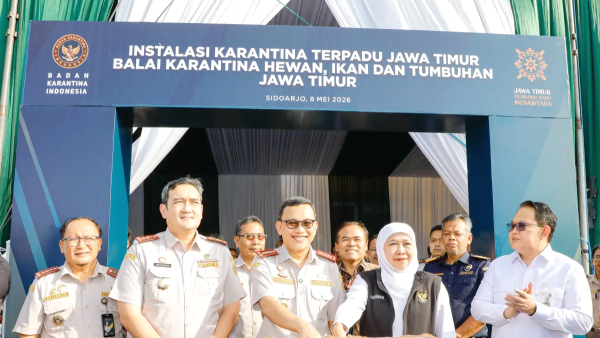 Jatim Resmikan Instalasi Karantina Terpadu Pertama di RI, Proses Ekspor-Impor Kini Lebih Cepat