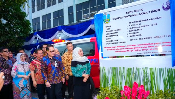 RS KORPRI Pura Raharja Resmi Milik Pemprov Jatim, Khofifah Tegaskan Pengelolaan Profesional