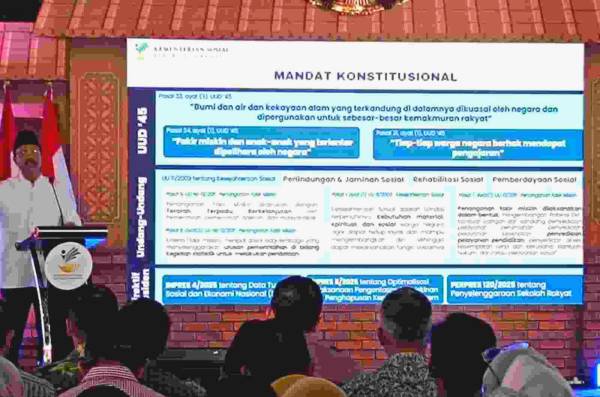 Gus Ipul Tegaskan DTSEN Jadi Data Tunggal Bansos, Negara Pastikan Fakir Miskin Terasuh