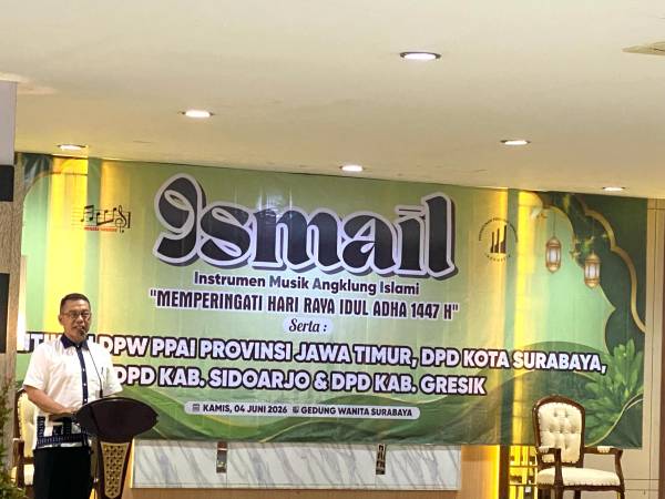 Pelantikan DPW PP AI Jatim Digelar di Surabaya, Pemkot Dorong Pelestarian Angklung di Kalangan Generasi Muda