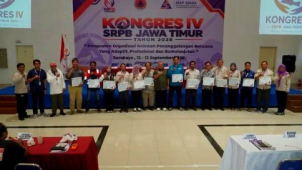 Kongres IV SRPB Jatim Tegaskan Pentingnya Kolaborasi Empat Pilar Penanggulangan Bencana