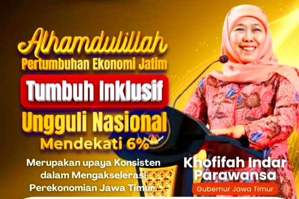 Ekonomi Jatim Melaju 5,85 Persen di Akhir 2025, Kinerja Inklusif Makin Menguat