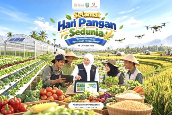 Hari Pangan Sedunia 2026, Gubernur Khofifah Dorong Hilirisasi Pangan Demi Kesejahteraan Petani Jatim