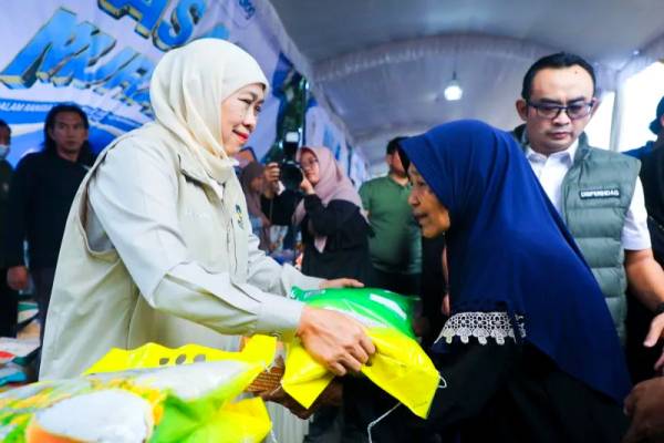 Jaga Ketahanan Pangan Kemarau, Pemprov Jatim Gencorkan Pasar Murah dan Bantuan Air di Pasuruan