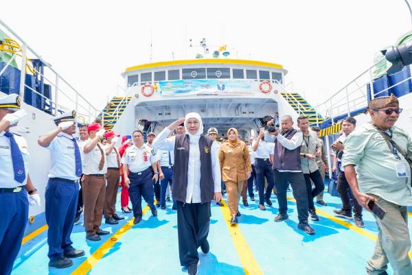 Khofifah Pastikan Pemudik  Gratis Jalur Laut Aman, Nyaman dan Bahagia