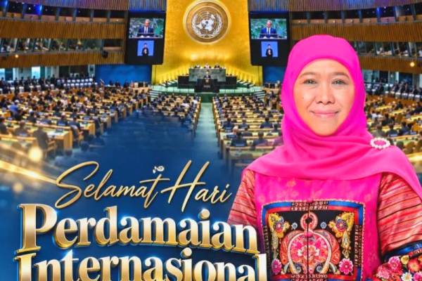 Peringati Hari Perdamaian Internasional, Khofifah Ajak Warga Jatim Jadi Peace Maker