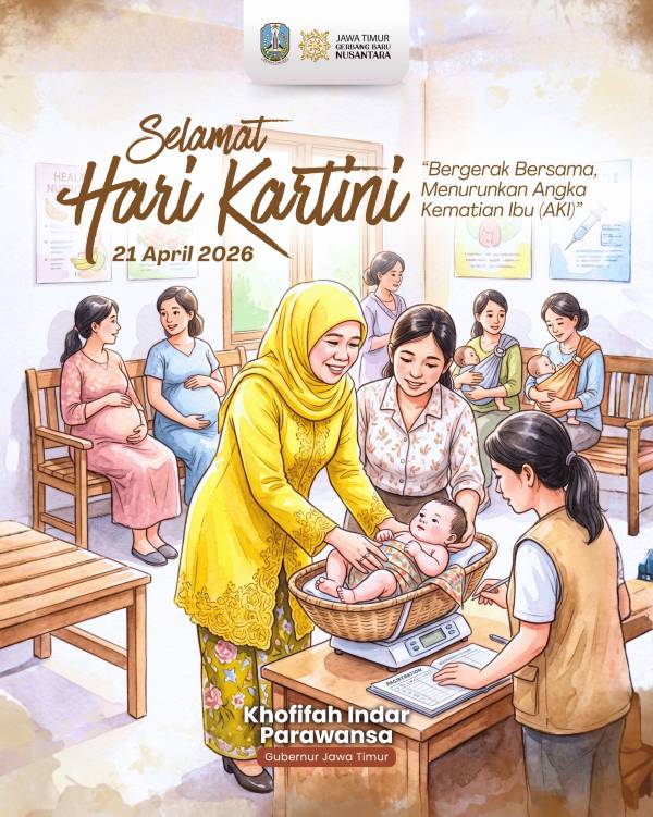 Khofifah Jadikan Hari Kartini 2026 Titik Tekan Penyelamatan Ibu dan Generasi